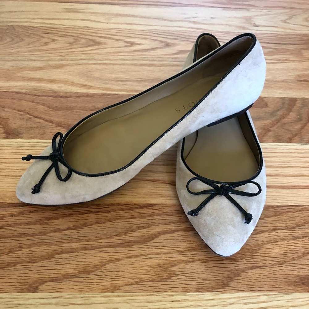 Talbots palomino suede ballet flats